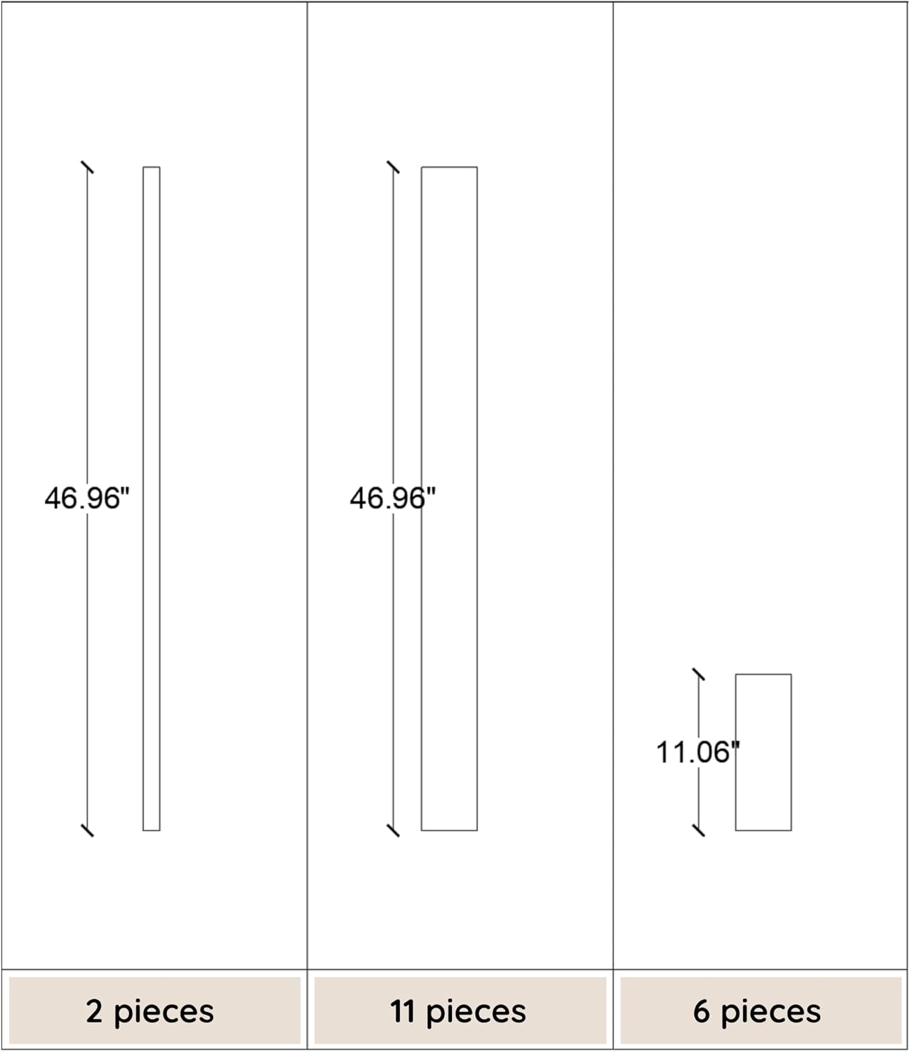 Polymer-Based Board and Batten Wall Panel Kit – 19pcs (93.93x56') Panels | Enhance Your Home with Elegance Using This Wall Molding Peel and Stick Panel | Luxury Decorative Wainscoting Wall Panels