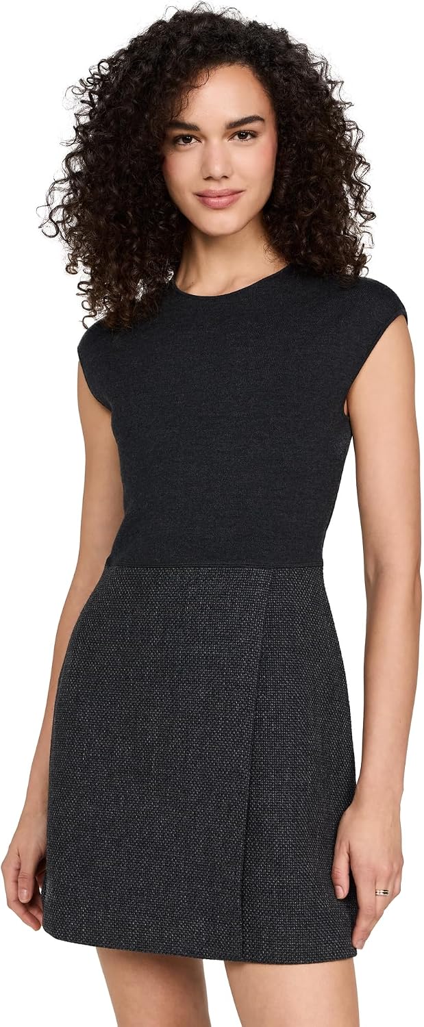 Theory Women's Wrap Skirt Combo Mini Dress