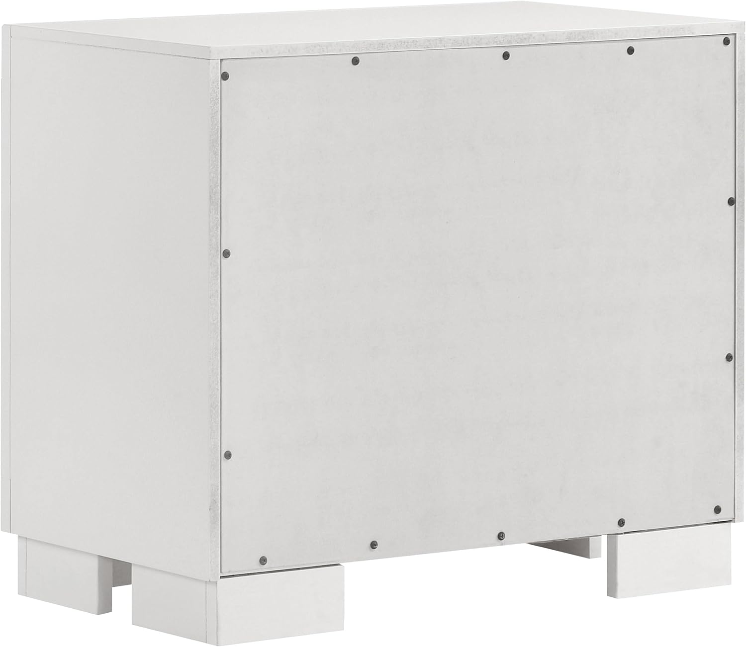 Coaster Home Furnishings Jessica Contemporary 5-Piece Bedroom Set Queen Size LED Wall Panel Bed Frame 43-inch Headboard Snow White 202990Q-S5P