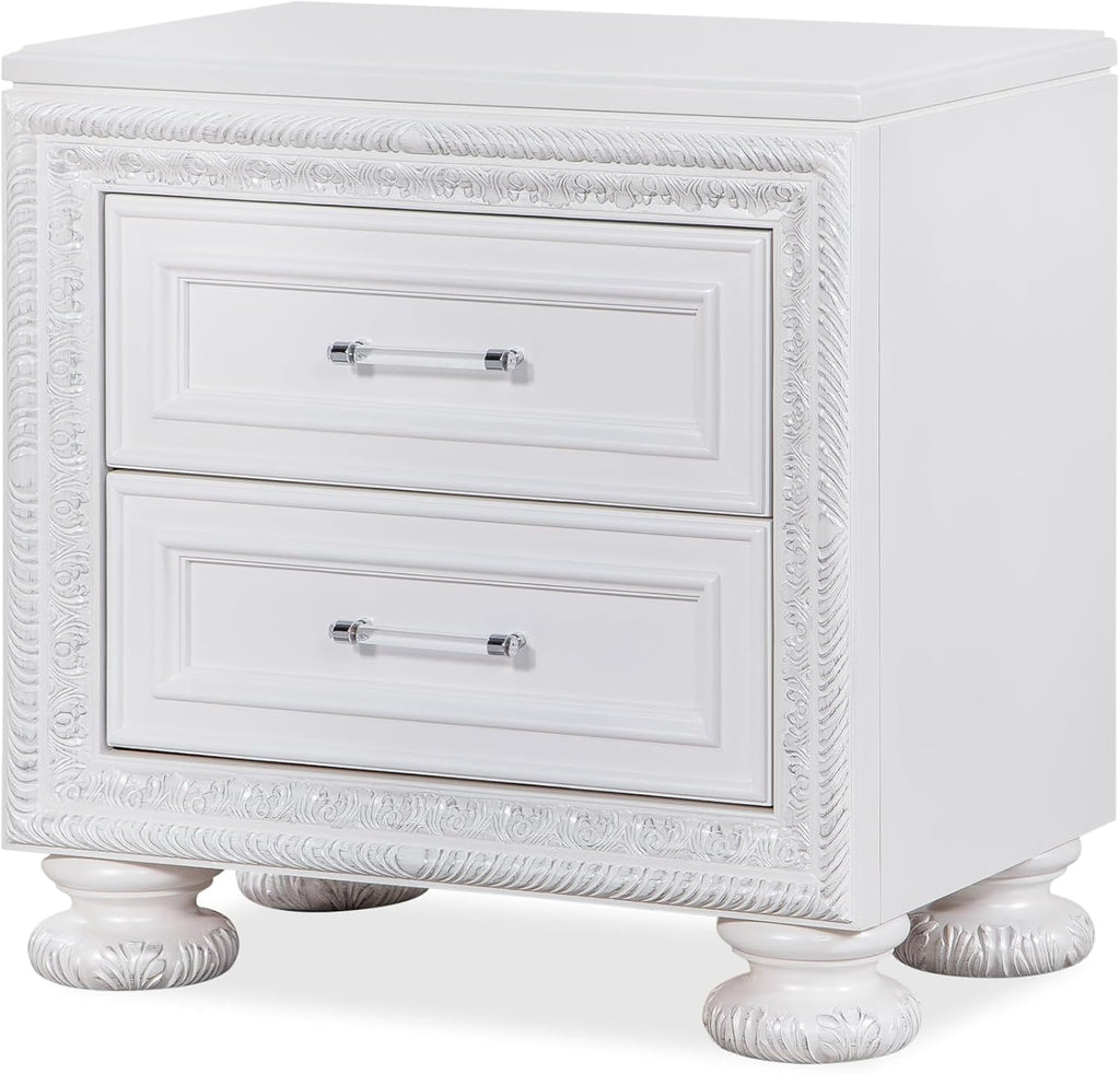 First of a Kind Penta Contemporary 5 Piece Queen Bedroom Set with Upholstered Headboard Modern Structured Design Coordinated Furniture Collection