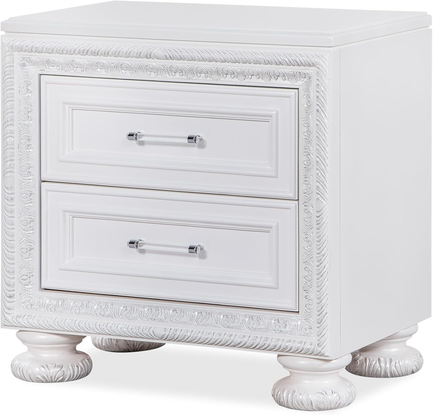 First of a Kind Penta Contemporary 5 Piece Queen Bedroom Set with Upholstered Headboard Modern Structured Design Coordinated Furniture Collection