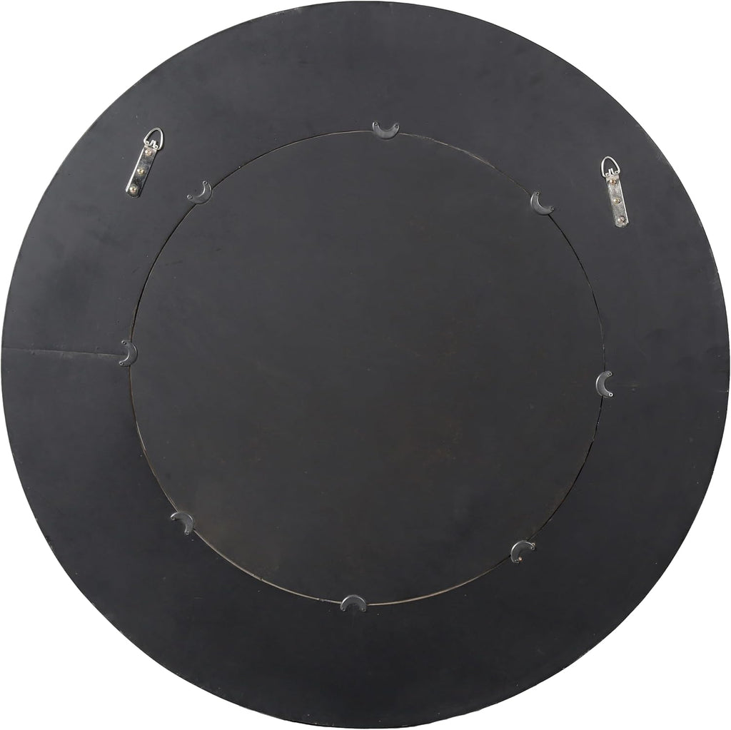 SAFAVIEH Couture Collection - Netta Black Wood Round Mirror