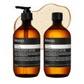 Aesop Shampoo + Refill | Soften Hair, Restore Shine | Bergamot Rind, Frankincense, Cedar Atlas | 16.9 oz / 500 mL (Pack of 2)