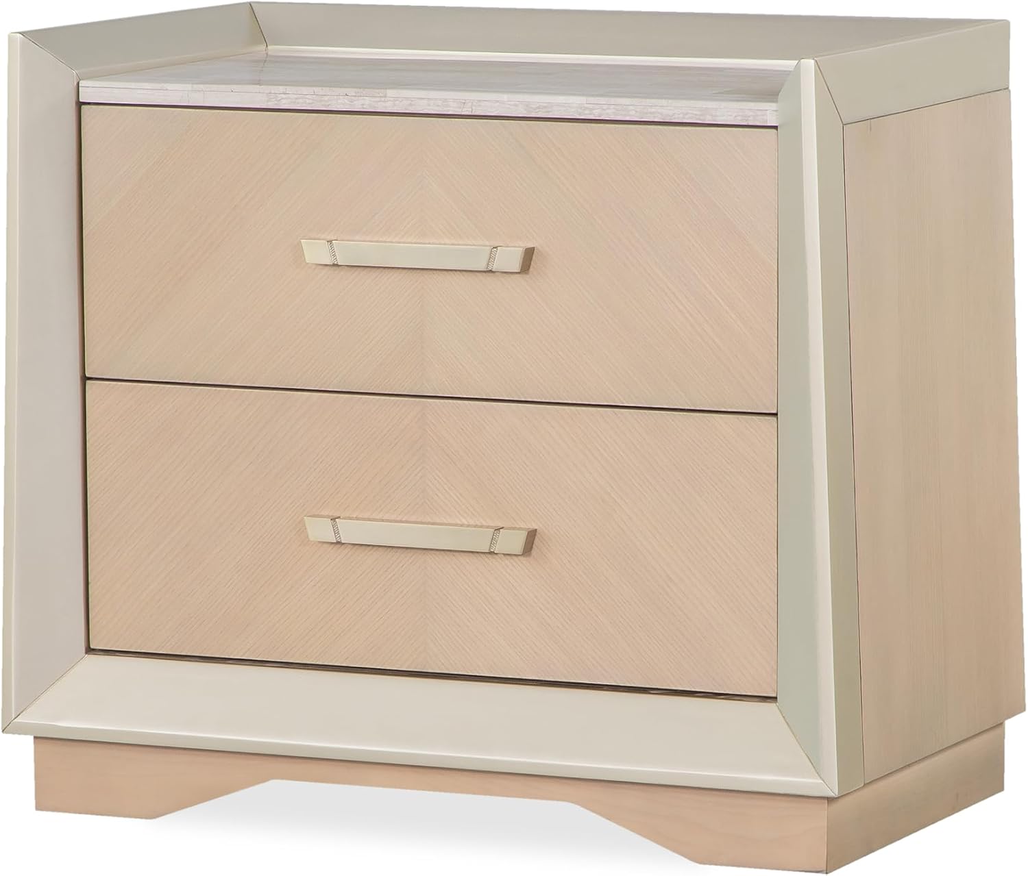 First of a Kind Milan Contemporary 5 Piece Queen Bedroom Set with Upholstered Headboard Sleek Modern Design Coordinated Furniture Collection