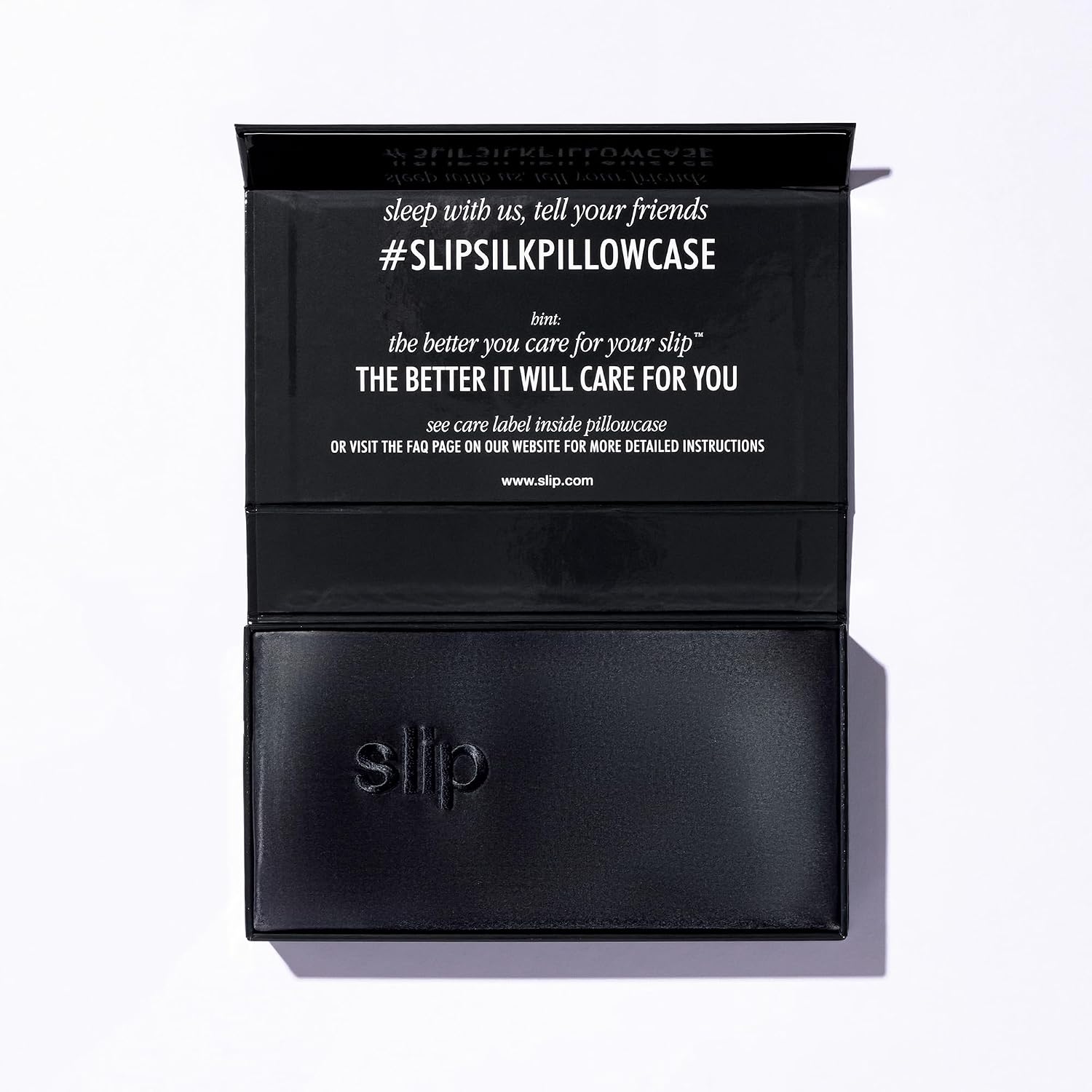 slip King Pure Silk Pillow Case - 100% Pure 22 Momme Mulberry Silk - King Size Standard Pillow Case -Anti-BedHead, Anti-Sleep Crease, Black (20' x 36')