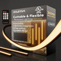 LED Recessed Light Kit, Flexible & Cuttable 3000K Warm White Retrofit Kit LED Light,Dimmable Self-Adhesive Strip Lights for Wood Slat Walls, Accent & Acoustic Panels (7.87ft),24V,UL Listed
