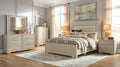 First of a Kind Celine Modern 5 Piece King Bedroom Set with Warm Wood Finish Clean Contemporary Design Coordinated Furniture Collection