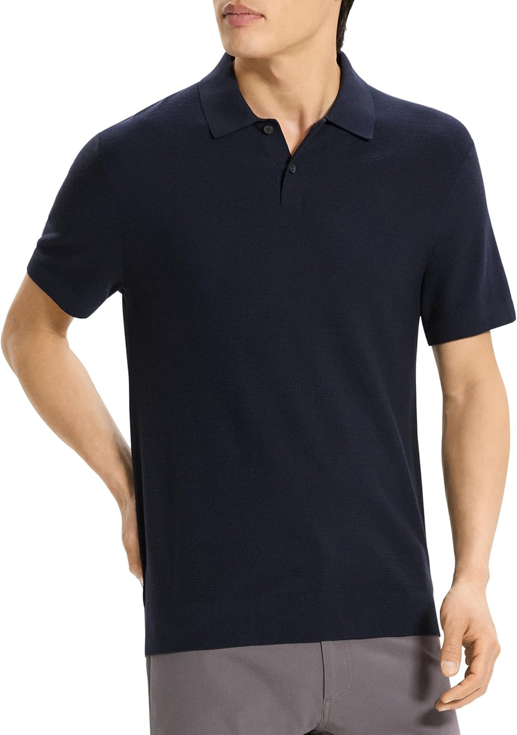 Theory Men's Soris Polo in Light Bilen