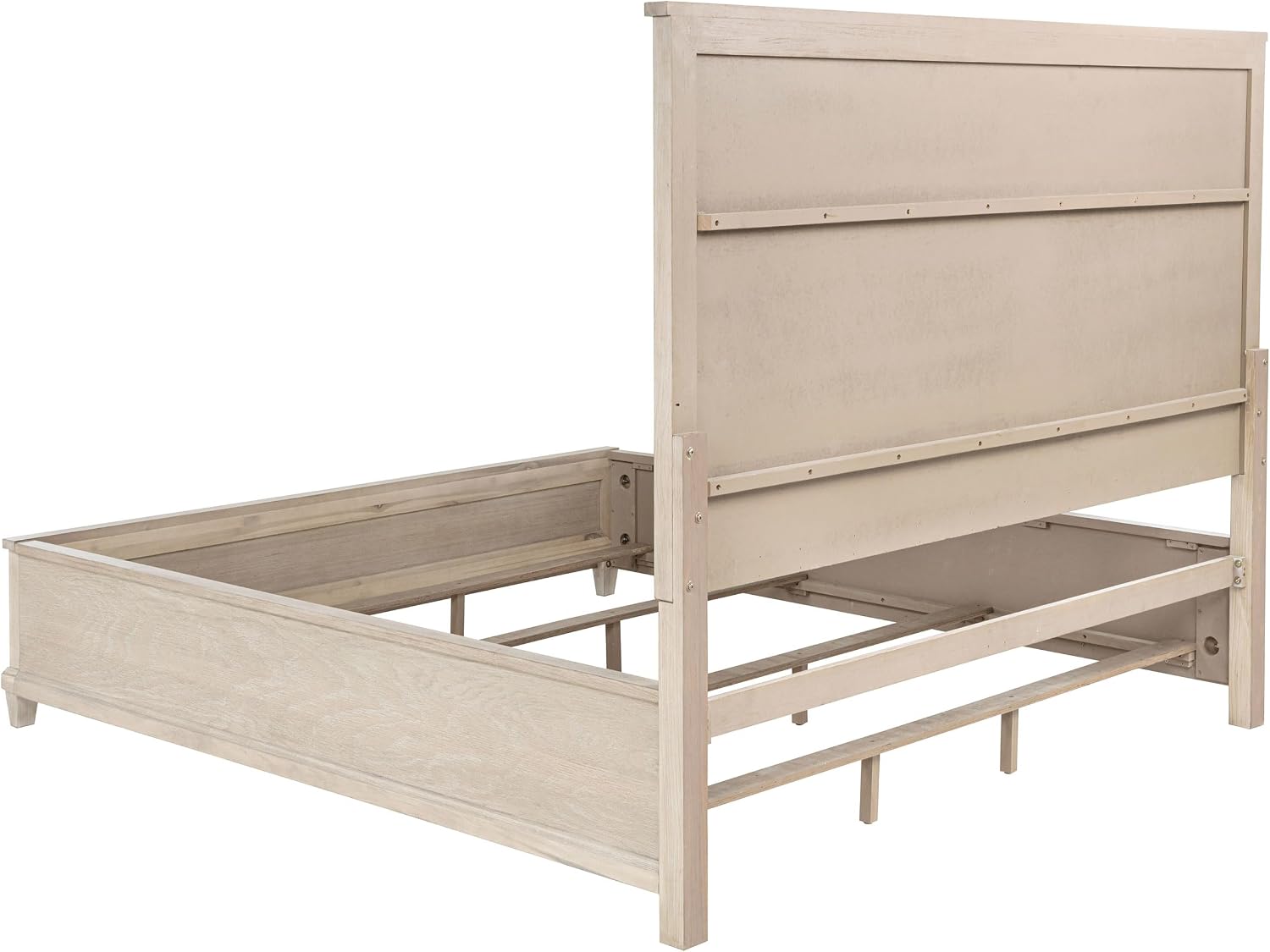 Coaster Home Furnishings - Pembroke - Wood - 5-Piece Bedroom Set with Molding Details, Nailhead Trim, Tapered Legs and Cable Access - Bedroom - California King Size - Washed Oak - 215921KW-S5