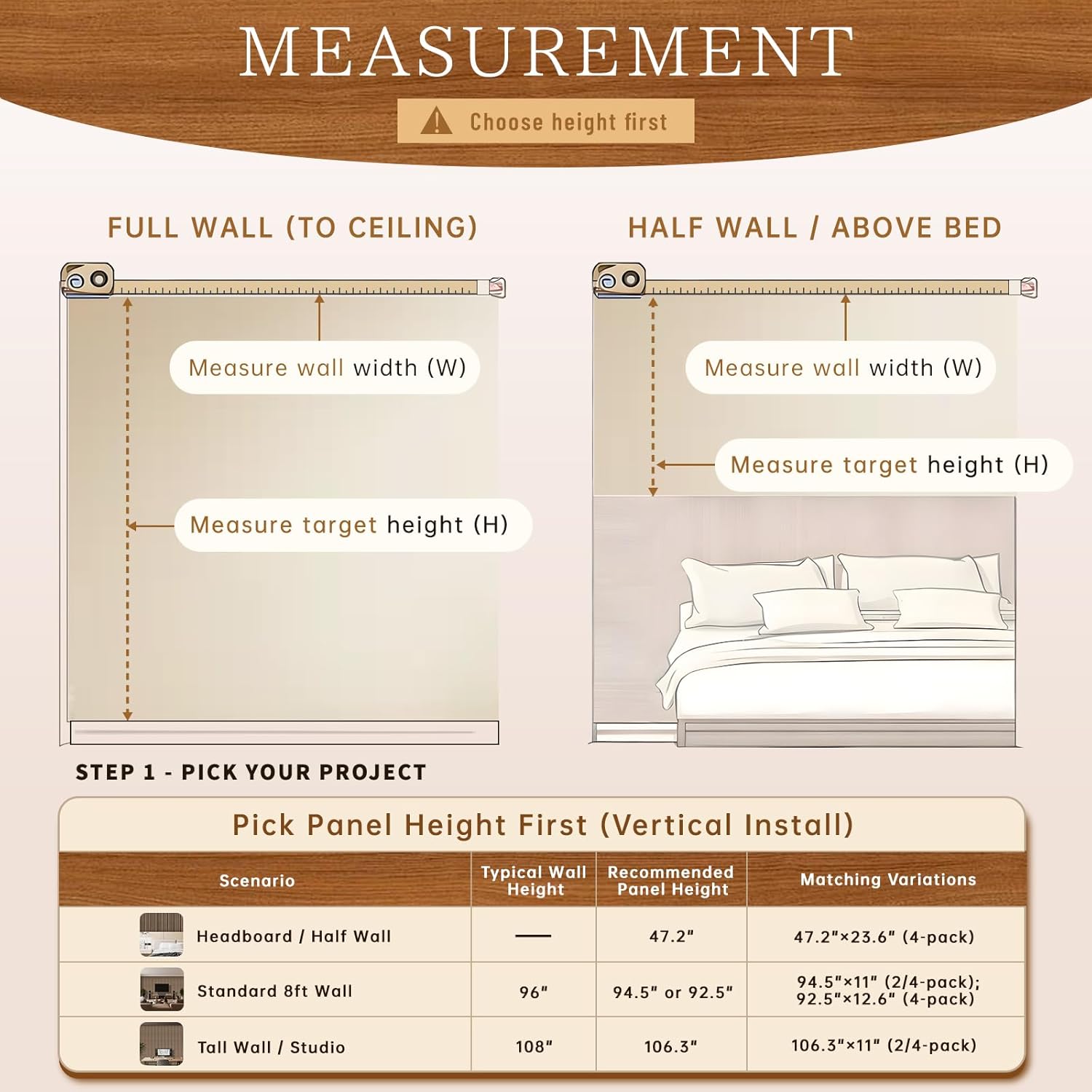 4 Pack Wood Panels for Wall, 47.2'×23.6' Wood Slat Acoustic Panels for Wall, Soundproof Panels, 3D Fluted Panels for Interior Decor (Dark Walnut)