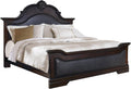 Coaster Home Furnishings Cambridge 5-piece Bedroom Set Queen Size Bed Frame Black Faux Leather Upholstered Headboard Cappuccino Brown 203191Q-S5