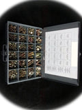 Grade 8 Coarse Thread Bolt Nut & Washer Assortment 490pc 1/4' inch 5/16' 3/8' & 1/2' Multi-Purpose Comprehensive Hardware Fastener Assortment Kit Cit00976Riv