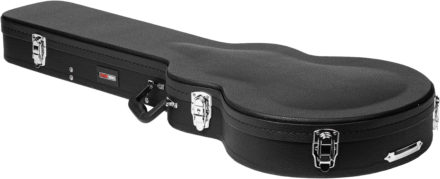 Gator Cases Hard-Shell Wood Guitar Case for 339 Style Guitars, (GWE-339)