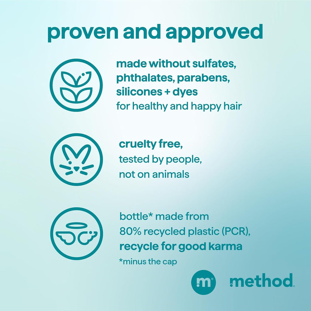 Method Curl Defining Co-Wash, Coco Twist – Moisturizes & Detangles Hair - Sulfate Free, Paraben Free & Safe for Color Treated Hair - 13.5 oz (Pack of 12)