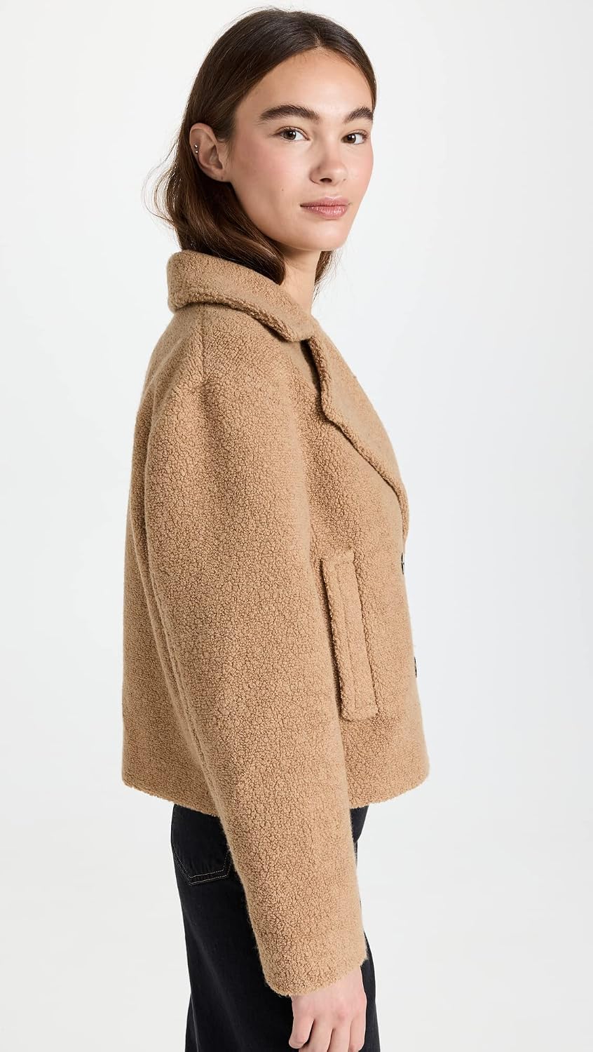Theory Women's Faux Fur Peacoat