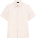Theory Men's Theory Men's Irving Short Sleeve Button Down Woven in Summer Stripe Linen