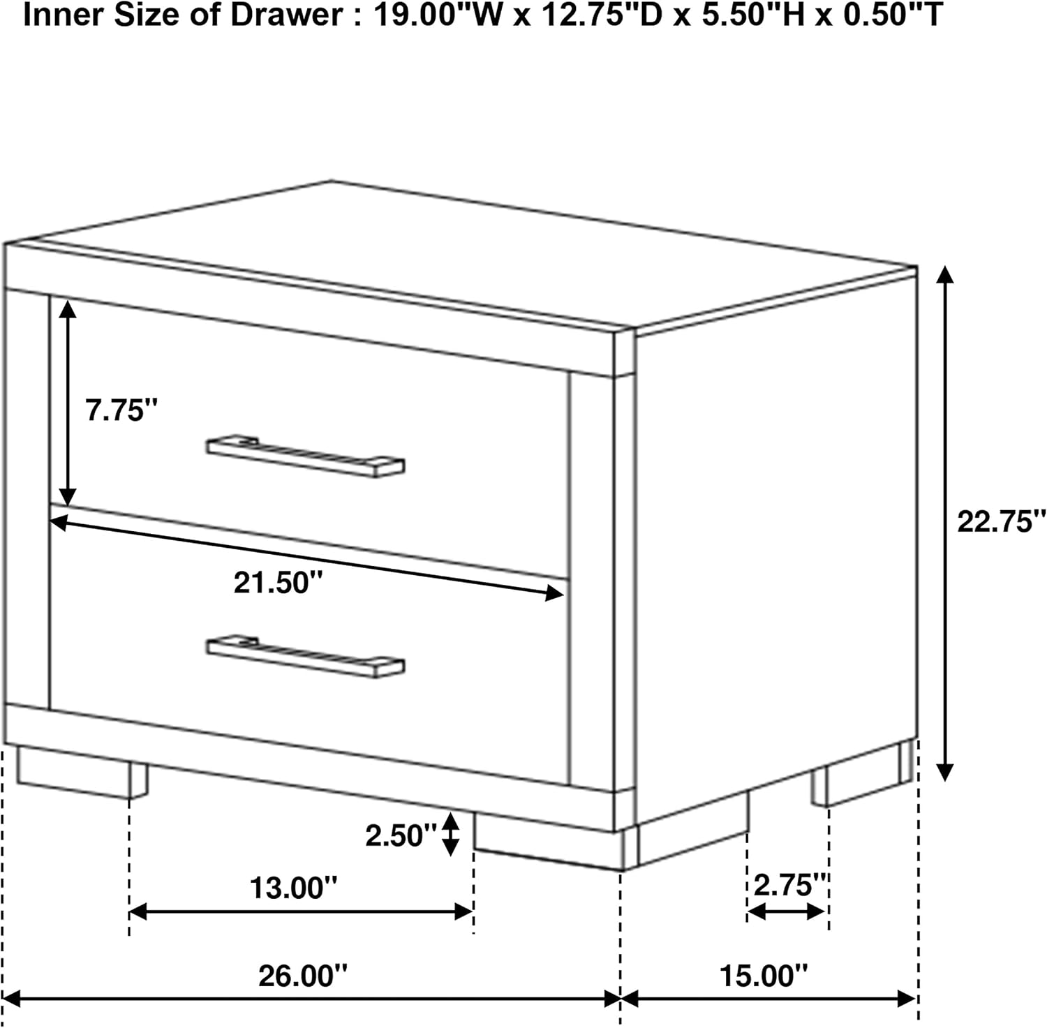 Coaster Home Furnishings Jessica Contemporary 5-Piece Bedroom Set Queen Size LED Storage Bookcase Bed Frame 47-inch Headboard Cappuccino 200719Q-S5