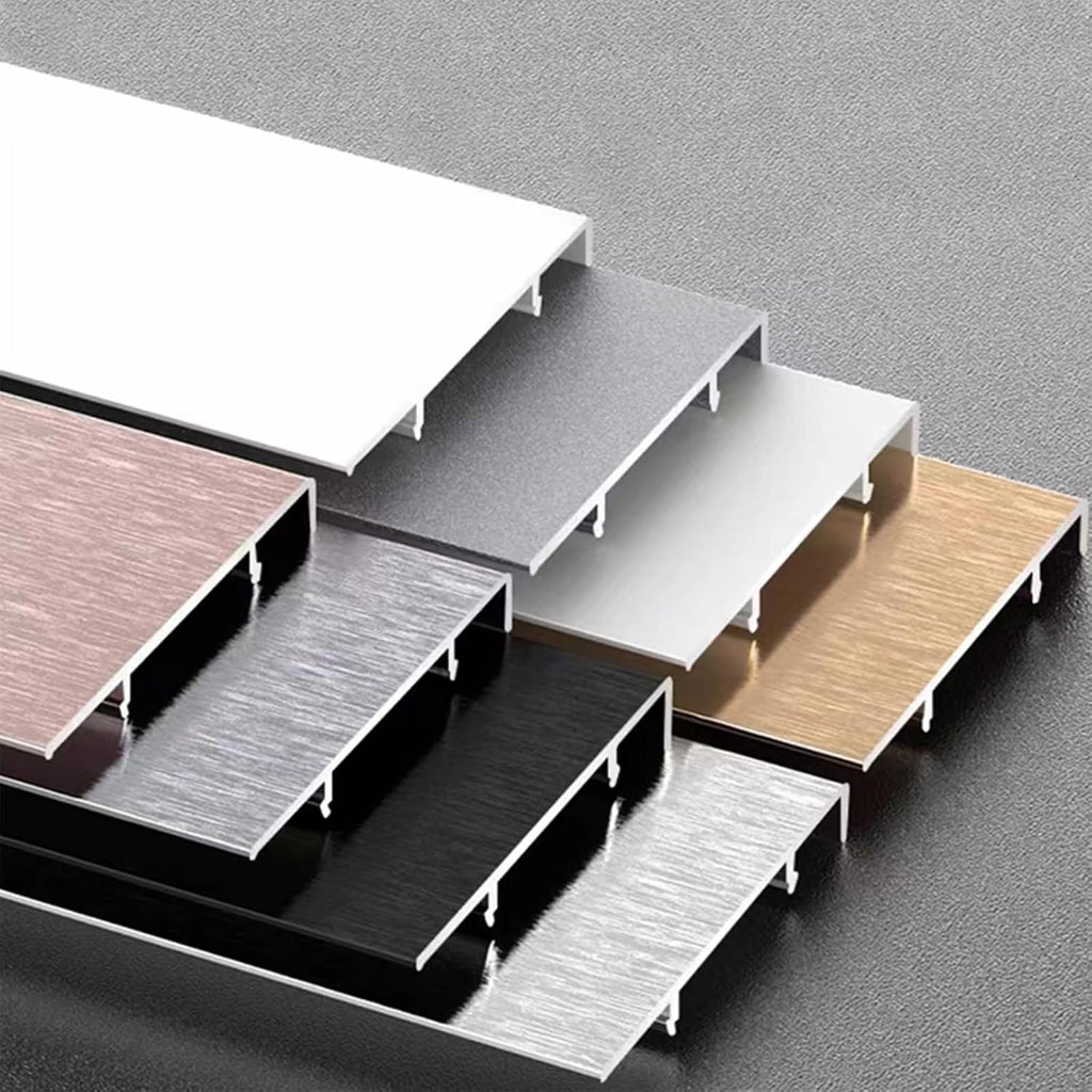 Aluminium Baseboard Molding Trim Height 40mm (1.57') Length 1000mm (3.28ft) Metal Wall Base Right Angle Aluminium Skirting Trim - Elevate Your Home Décor (White, 20pcs)
