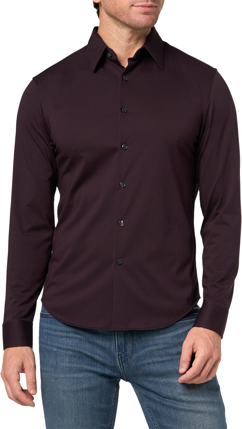 Theory Men's Sylvain Shirt in Structure Knit