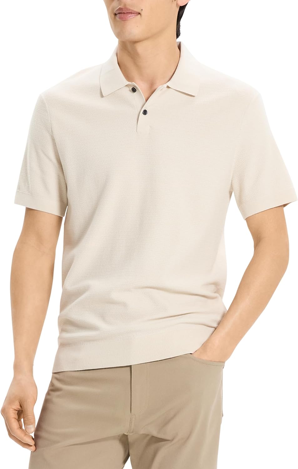 Theory Men's Soris Polo in Light Bilen