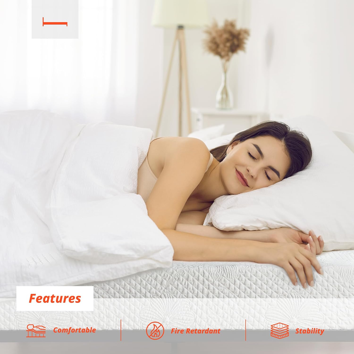 PrimaSleep Full Mattress, 9 Inch Gel Memory Foam Mattress, Gel Infused for Comfort and Pressure Relief, CertiPUR-US Certified, Bed-in-a-Box, Medium Firm, Full Size