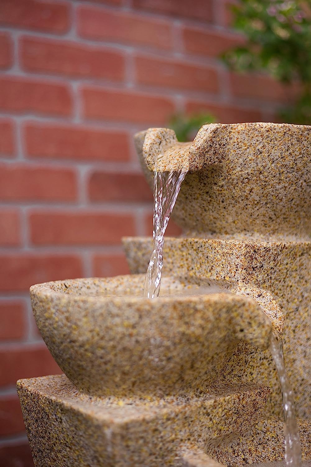 Veneto - 26' Three Bowl Cascading Waterfall Rock Fountain with LEDs