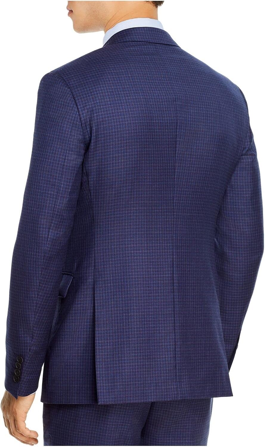 Theory Mens Bowery Navy Single Breasted, Extra Slim Fit Wool Blend Suit Separate Blazer Jacket 40S
