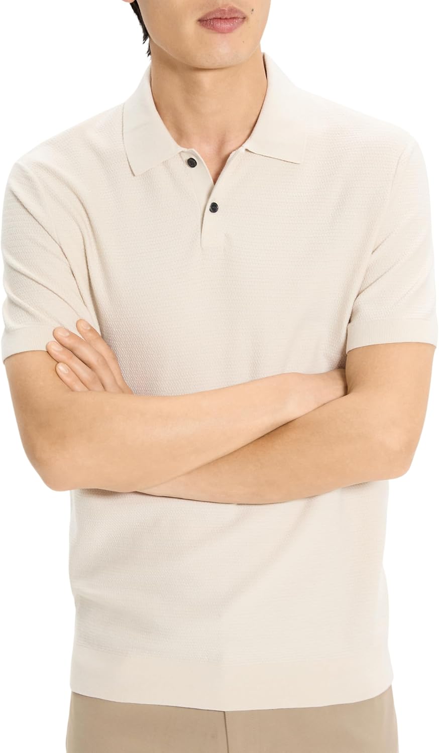 Theory Men's Soris Polo in Light Bilen