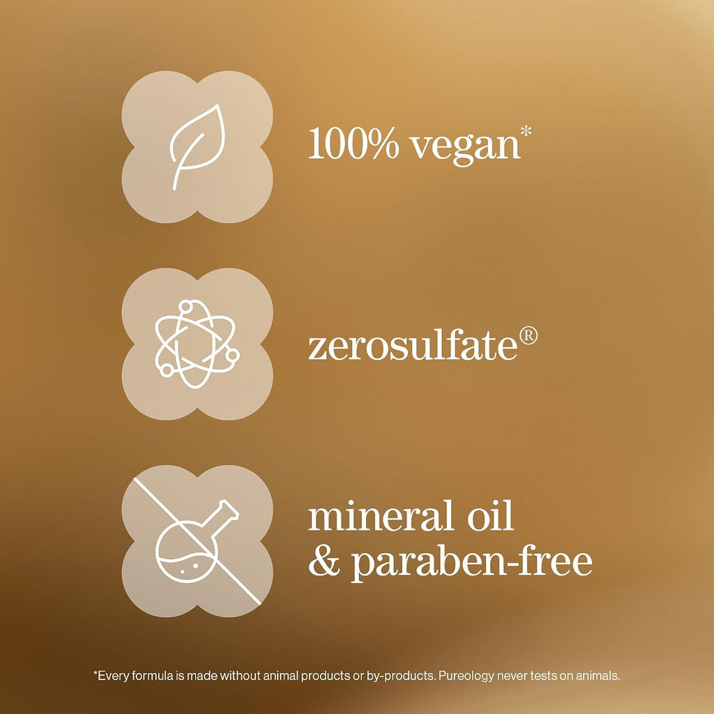 Pureology Nanoworks Gold Shampoo - For Very Dry and Color-Treated Hair, Renews Softness & Shine, Sulfate-Free & Vegan