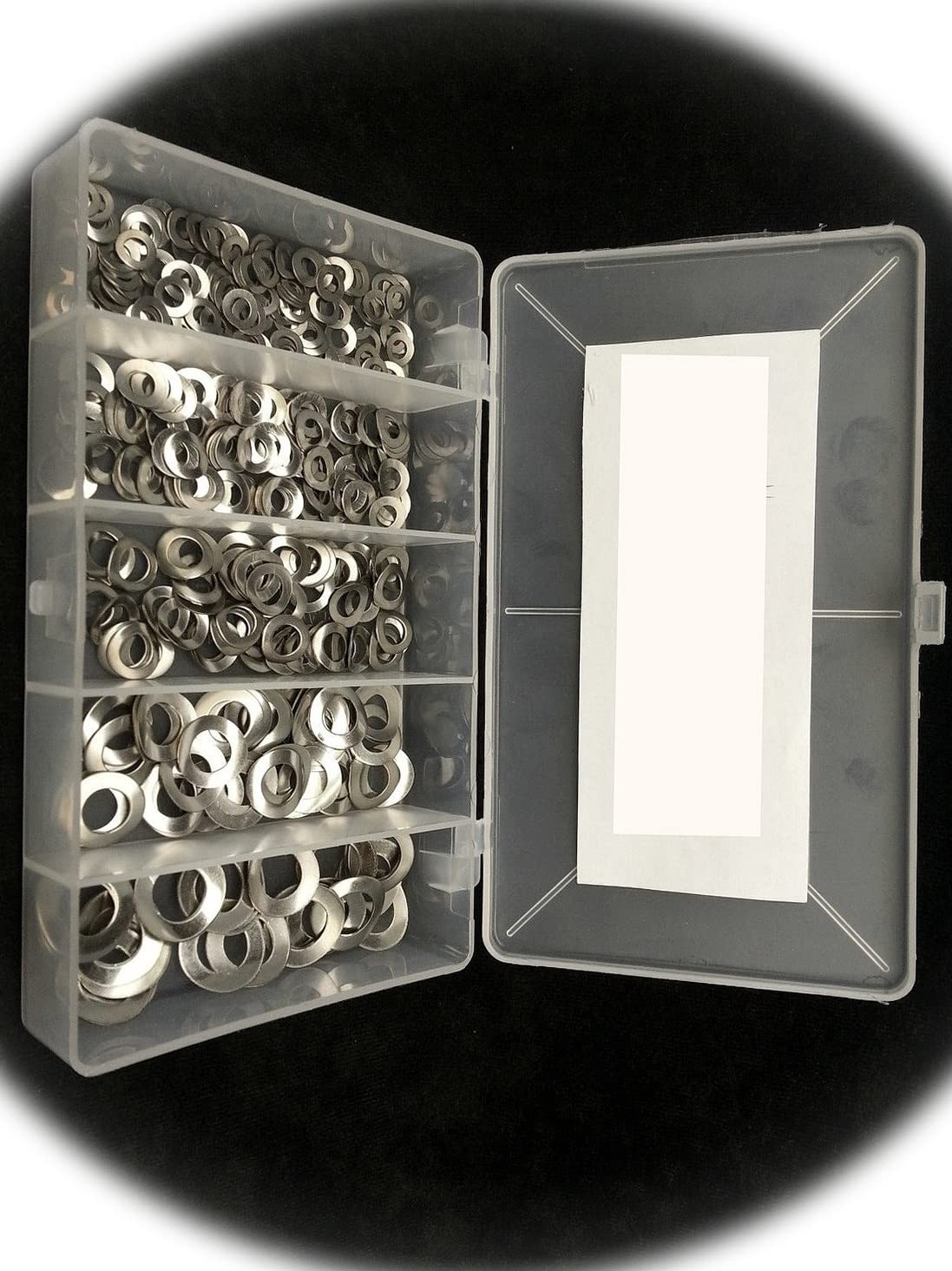 Metric Wave/Curved Washers Assortment 290pc A2 / 18-8 Stainless Steel Din137A Multi-Purpose Comprehensive Hardware Fastener Assortment Kit Cit01571Riv