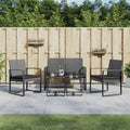 5 Piece Patio Dining Set with Cushions Dark Gray PP Rattanqueen Bed Frame with headboard Queen Size Bed Frame King Size Bed Frame King Platform Bed Frame Metal Bed Frame Queen Size