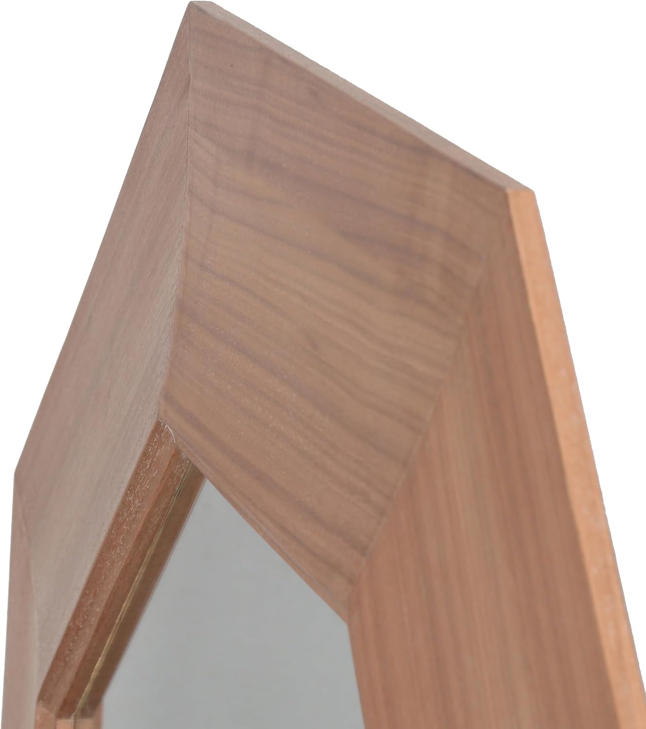 SAFAVIEH Couture Collection - Lacarlo Walnut Wood Octagon Mirror