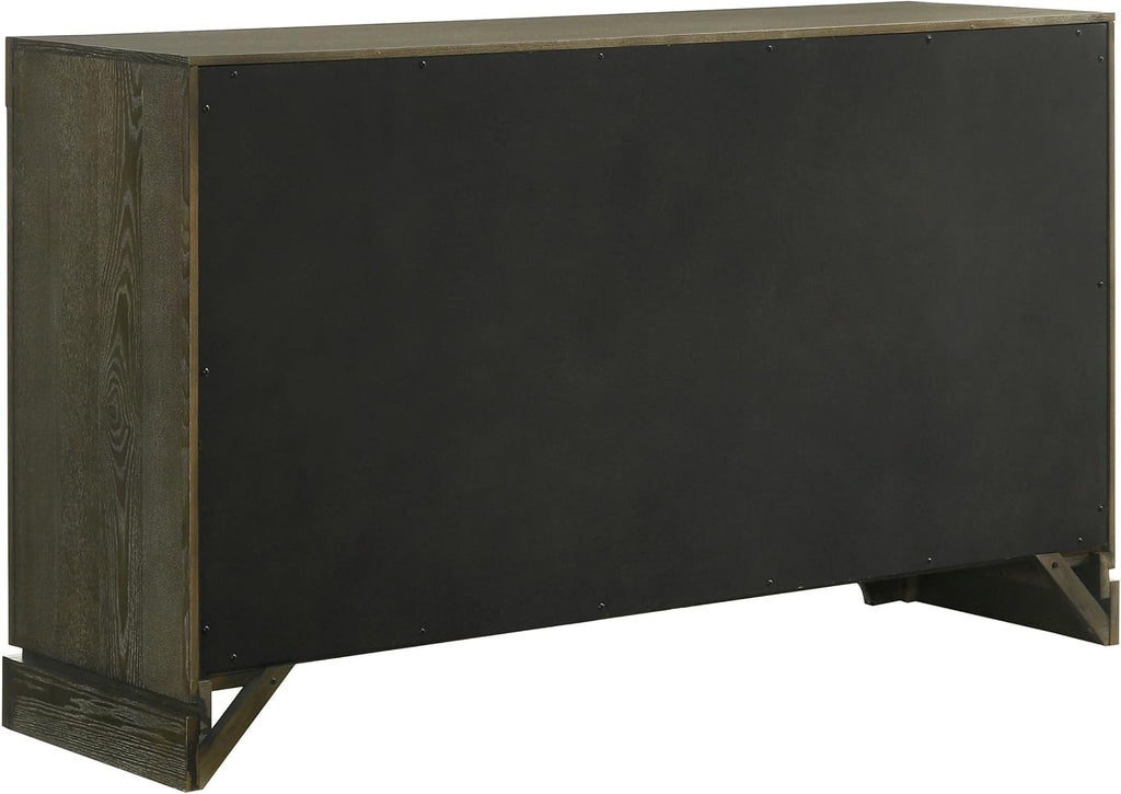 Coaster Home Furnishings Gran Park Modern Classic 5-Piece Bedroom Set Queen Size Canopy Bed Frame 80-inch Headboard Dark Cocoa 224931Q-S5