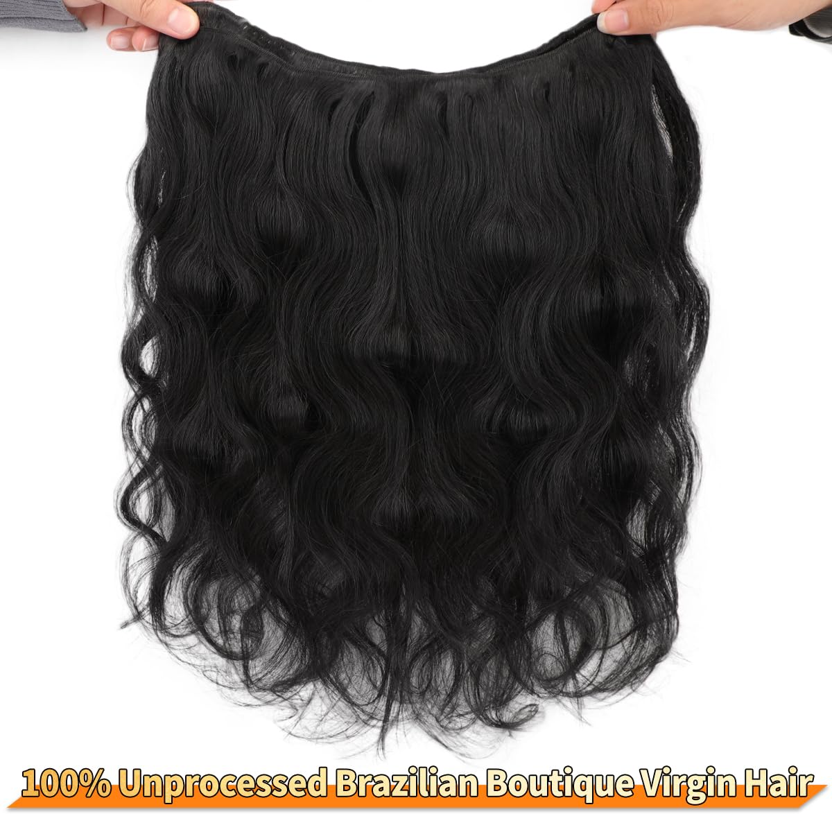16A Raw Bundles Human Hair 14 16 18 Inch Body Wave Bundles Human Hair 100% Remy Virgin Human Hair 3 Bundles, 2-Year Life Span, Holds The Curls Well, Silky Soft after Mutiple Washes, Full and Thick