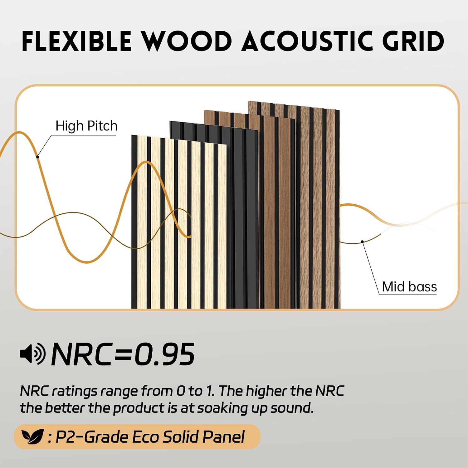 RITOLLO 4 Pack Wood Panels for Wall, 92.5'×12.6' Wood Slat Acoustic Panels for Wall, Soundproof Panels, 3D Fluted Panels for Interior Wall Decor (Black)