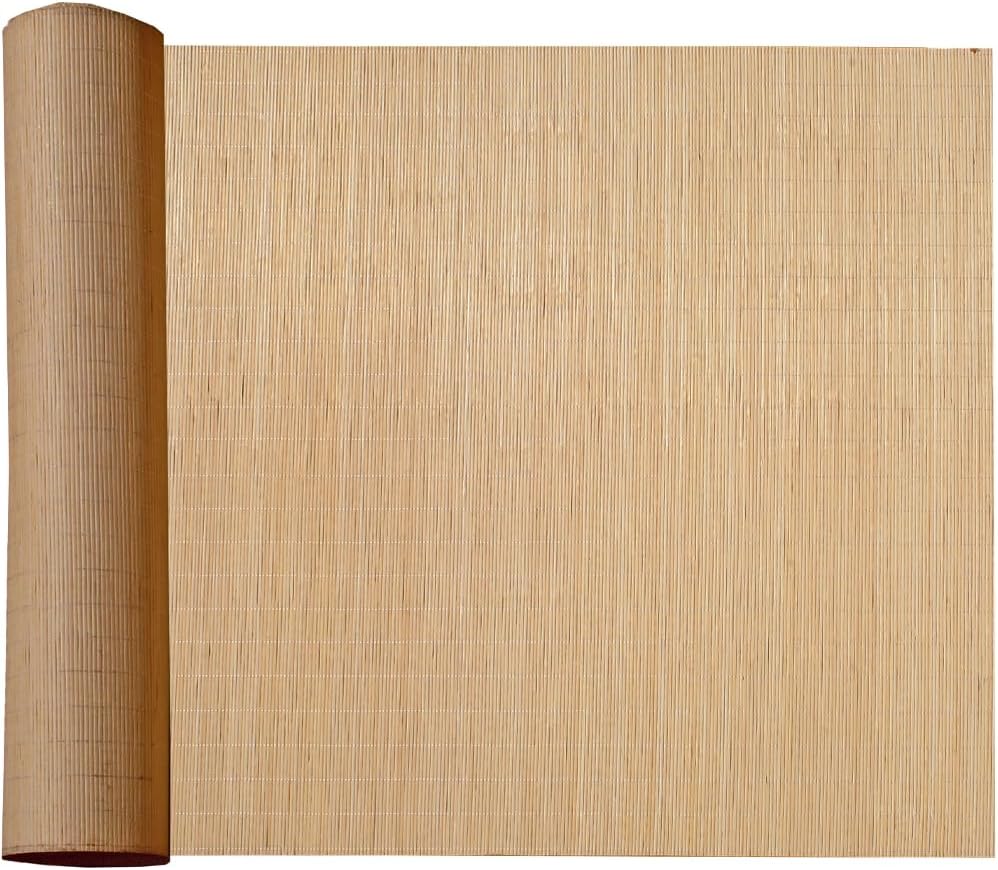 Forever Bamboo Carbonized Tatami Bamboo Wall Paneling Home Decor for Living Room Decorative Ceiling Treatment 4 ft H x 50 ft L