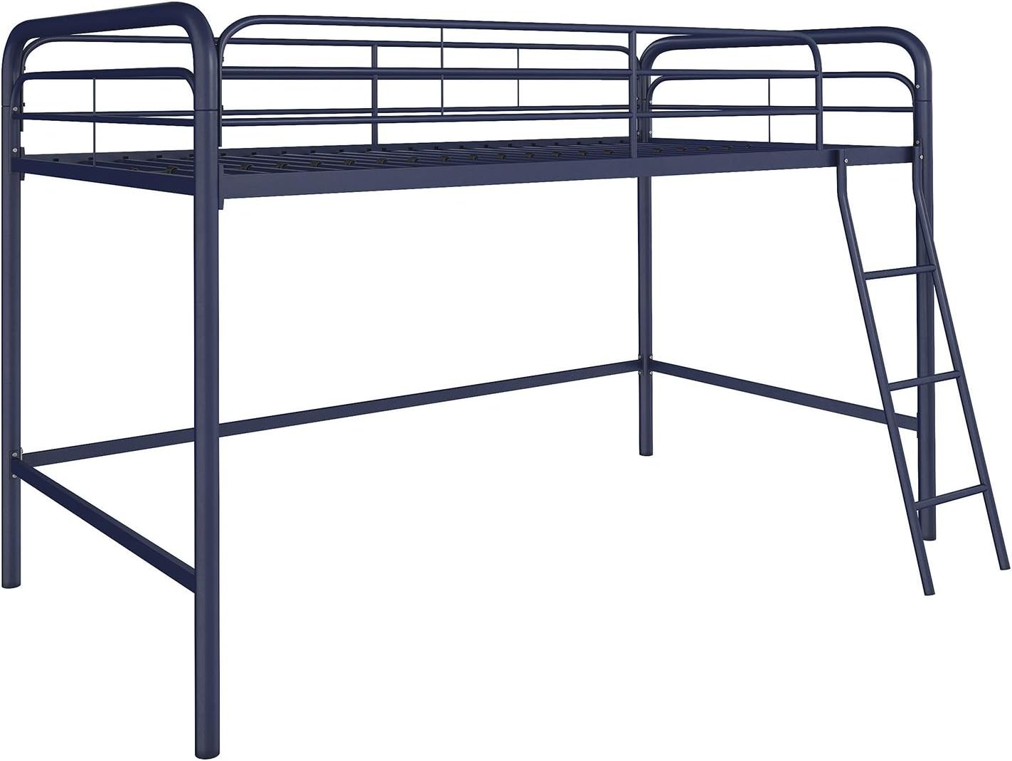 DHP Jett Junior Twin Metal Loft Bed, Navy