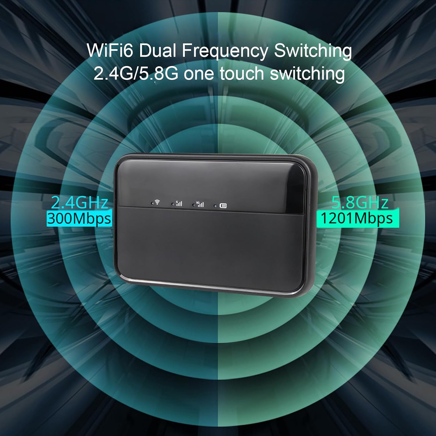 5G WiFi Mobile Hotspot for Travel Support 16 Devices, 10000mAh Type C Charging 5G Portable WiFi6 Mobile Hotspot with Nano SIM Card Slot, Fast Internet