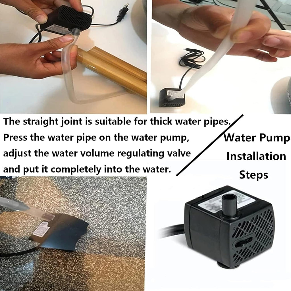 Japanese Bamboo Water Fountain Kit, Zen Garden Waterfeature with Pump and Water Spoon, Split-Resistant Bamboo, Indoor Outdoor Zen Garden Water Features