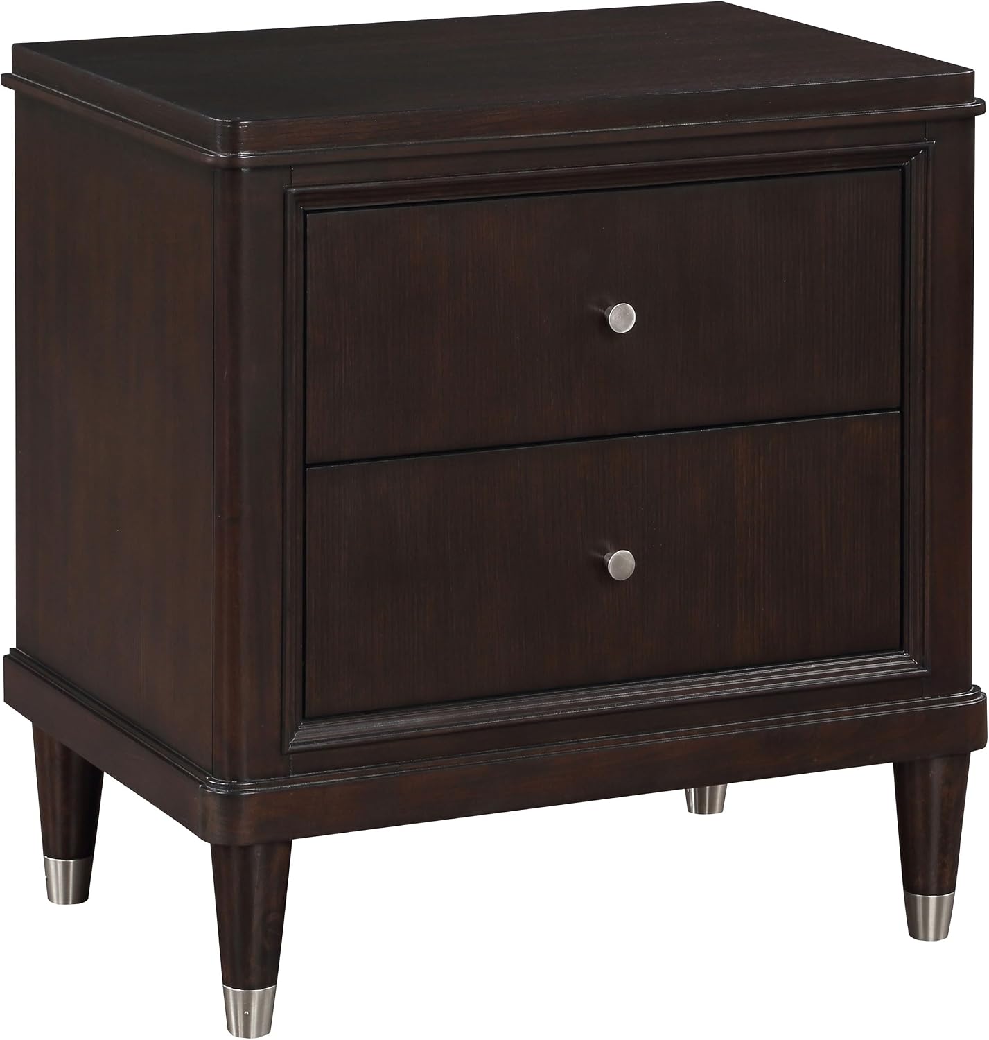 Coaster Home Furnishings Emberlyn Mid-Century Modern 5-Piece Bedroom Set Queen Size Four-Poster Bed Frame 84-inch Headboard Brown 223061Q-S5