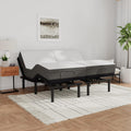 Blissful Nights e3 Cal King Split Adjustable Bed Base Frame with 10' Medium Firm Gel Infused Memory Foam Mattress