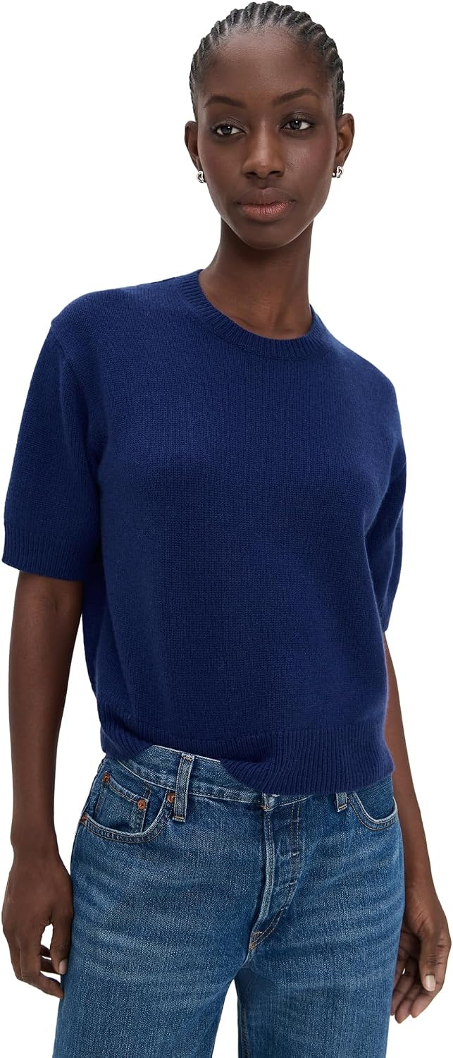Theory Women's Crop Cashmere Tee