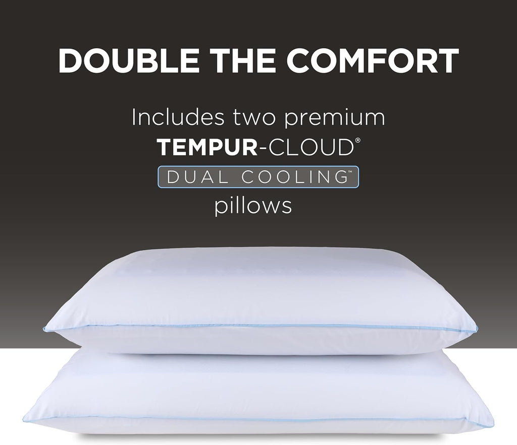 TEMPUR-Cloud® Dual Cooling™ Pillow, King - 2-Pack
