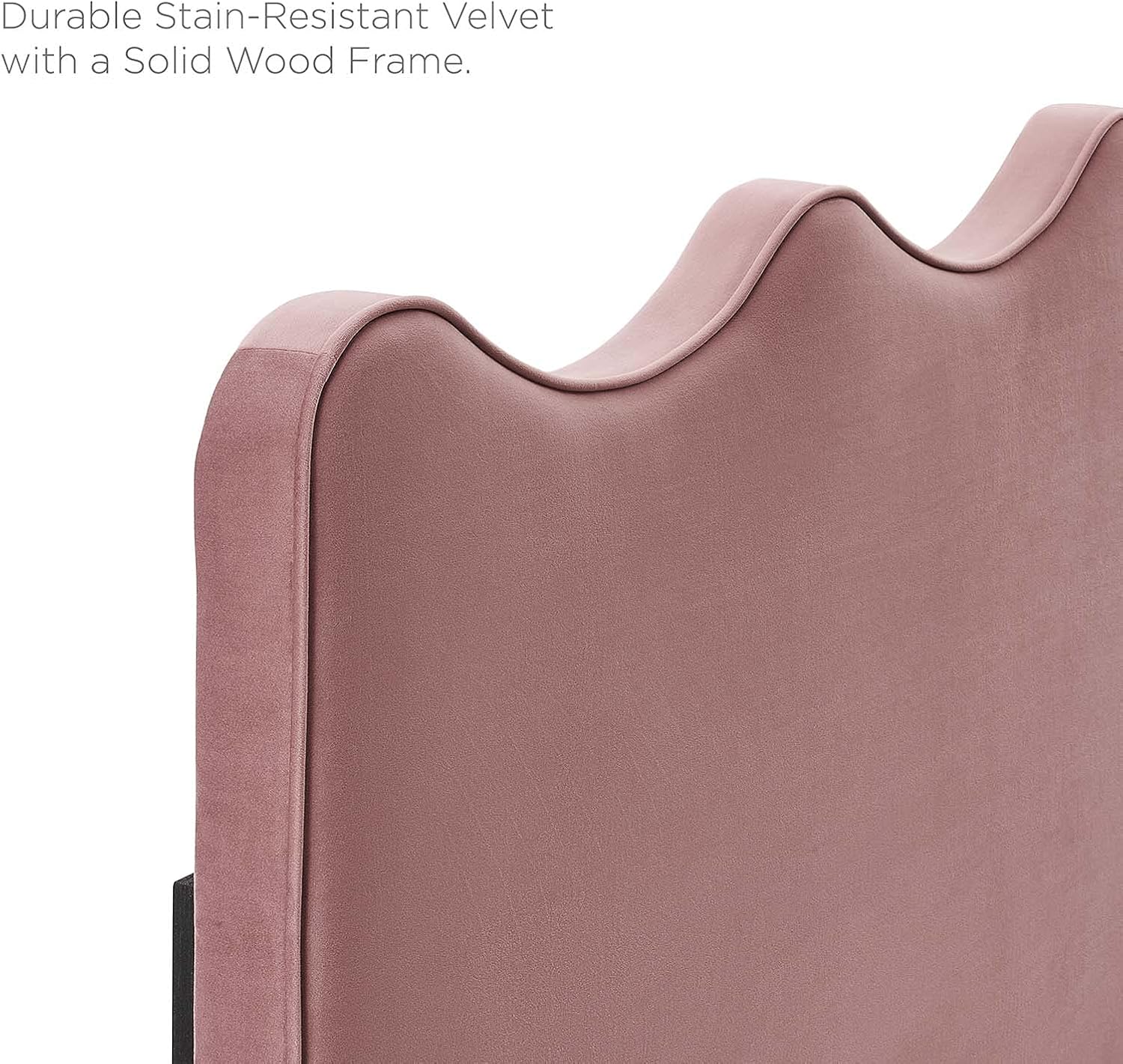 Modway Athena Performance Velvet Full/Queen Headboard in Dusty Rose