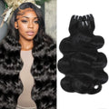 16A Raw Human Hair Bundles,3 Bundles 14 16 18 Inch Body Wave Bundles Human Hair,100% Unprocessed Brazilian Virgin Hair,Quick Weave,Hair Extensions Natural Black For Women,3X Longer Lifespan