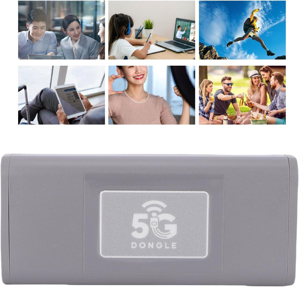 5G USB Modem, 2.5Gbps High Speed Portable Mobile Hotspot Router with Built in Antenna, for Gaming Video Streaming and Global Travel