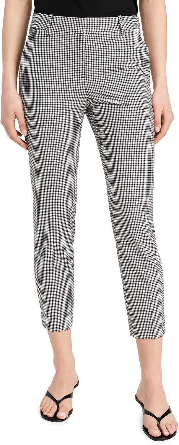 Theory Women's Treeca Tailor Check Pants