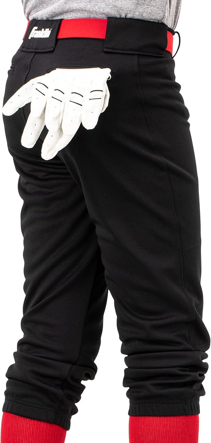 Franklin Sports Youth Baseball + Softball Pants - Knee High Pants for Boys + Girls Knicker Style with Belt Loop