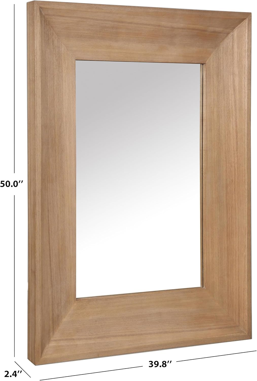 SAFAVIEH Couture Collection - Ingall Natural Wood Rectangle Mirror