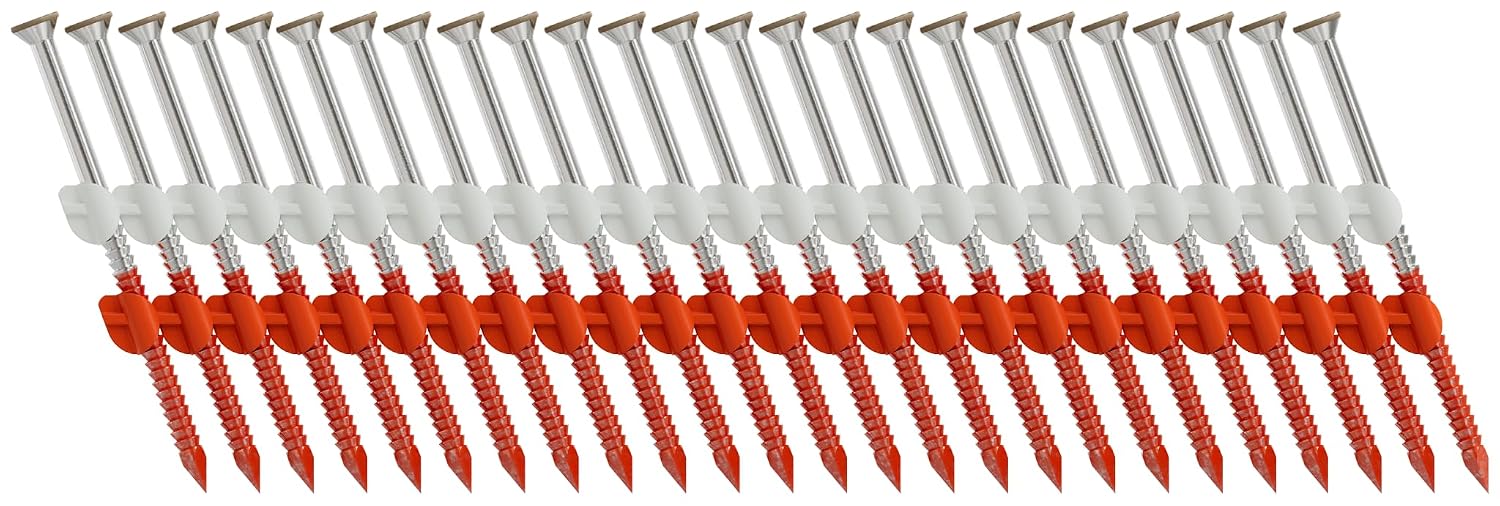 Simpson Strong-Tie S11A237KJT 20–22° Plastic Strip, Casing Head, Ring-Shank Nail — 2-3/8 in. x 11 ga. Tan (1000-Qty)